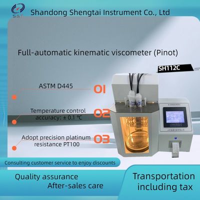 ASTMD445 Fully Automatic Kinematic Viscometer SH112C  for Measuring the Kinematic Viscosity of Light Fuel Oil (Pinot)