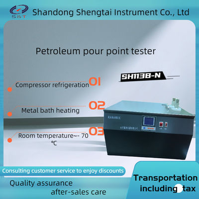 Solidifying Point Diesel Fuel Testing Equipment Pour Point Tester ASTM D97 Dual compressor