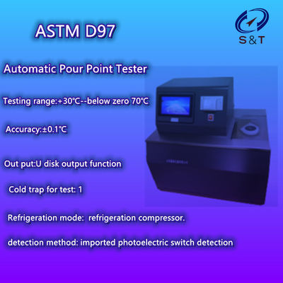 Oil Automatic Pour Point Tester Lube Oil Testing Equipmen ASTM D97