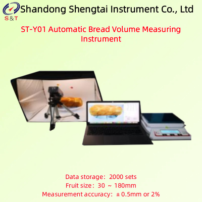 Auto Bread Volume Measuring Instrument Weighing Range 0 ～ 1000g Data Storage 2000 Sets ST-Y01