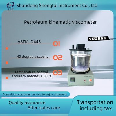 ASTM D445 semi-automatic oil motion viscometer lubricating oil 40 degree motion viscometer single cylinder SD265B