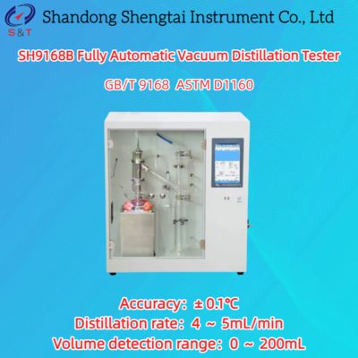 Fully Automatic Vacuum Distillation Tester ASTM D1160 ±0.1℃ Accuracy