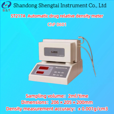 Automatic Drug Relative Density Meter with U-Shaped Oscillating Tube Method for ChP 0601 Compliance