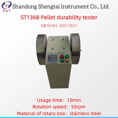 Compound Fertilizer Pellet Durability Tester Stainless Steel 1440r/min ISO17831