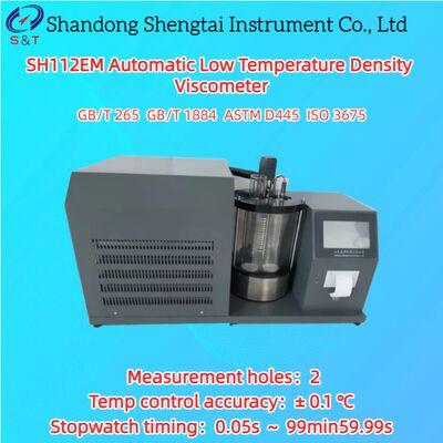 2 Holes Low Temperature Density Viscometer 0℃ ～ 100℃ Viscosity 0.4-30000mm²/S ISO 3675