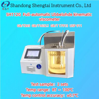 2 Holes Full-Automatic Ubbelohde Kinematic Viscometer RT ～ 100℃ 199 Sets Storage ASTM D445