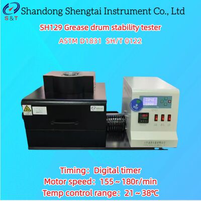 2 ওয়ার্ক ইউনিট গ্রাইস ড্রাম স্থিতিশীলতা পরীক্ষক 21 38 °C PT100 সেন্সর ডিজিটাল টাইমার ASTM D1831