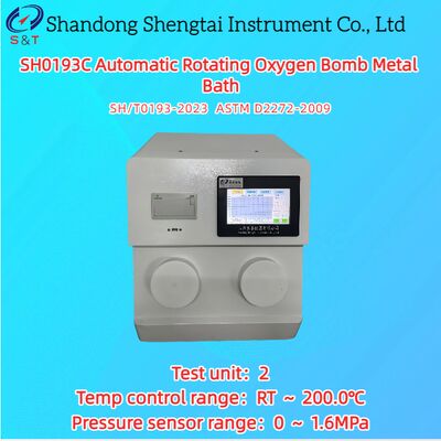 2 গর্ত স্বয়ংক্রিয় ঘূর্ণমান অক্সিজেন বোমা পরীক্ষক 0     1.6 এমপিএ আরটি    200.0°C এএসটিএম ডি 2272