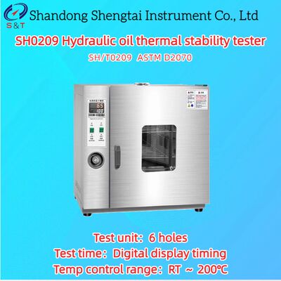 ৬ ছিদ্র হাইড্রোলিক তেল তাপীয় স্থিতিশীলতা পরীক্ষক RT ～ 200℃ A1-3 অ্যালুমিনিয়াম ইনগট ASTM D2070