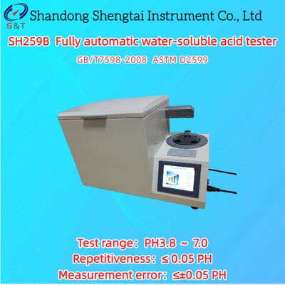 সম্পূর্ণ স্বয়ংক্রিয় জল দ্রবণীয় অ্যাসিড পরীক্ষক PH3.8 ¢ 7.0 Colorimetric পদ্ধতি ASTM D2599