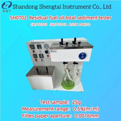 ২ ছিদ্র অবশিষ্ট ফুয়েল অয়েল মোট পলল পরীক্ষক ASTM D4870 25g নমুনা গরম পরিস্রাবণ পদ্ধতি