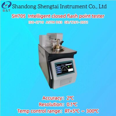 বুদ্ধিমান ক্লোজড ফ্ল্যাশ পয়েন্ট টেস্টার RT+5℃ ～ 300℃ অ্যান্ড্রয়েড সিস্টেম PT100 সেন্সর ASTM D93