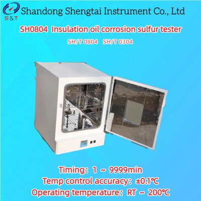 PT100 সেন্সর ইনসুলেশন তেল ক্ষয় সালফার পরীক্ষক RT ～ 200℃ সময় 1 ～ 9999 মিনিট ASTM D1257B