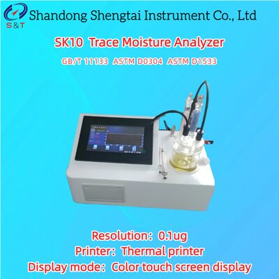 ট্রেস আর্দ্রতা বিশ্লেষক পরিমাপ 0.00001% ️ 100% তাপীয় প্রিন্টার ASTM D1533