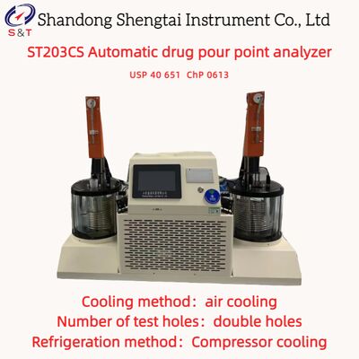 ডুয়াল হোলস অটোমেটিক ড্রাগ পোর পয়েন্ট অ্যানালাইজার -১০ ℃ ~ +১৭০ ℃ এয়ার কুলিং ইউএসপি ৪০ ৬৫১