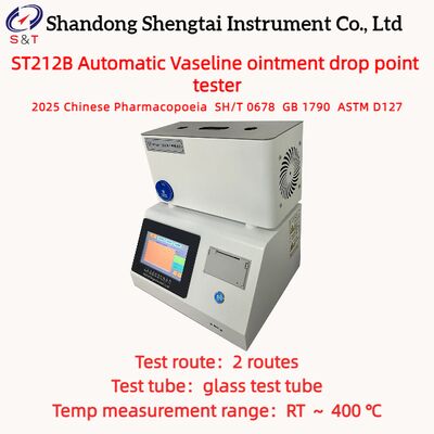 2 গর্ত স্বয়ংক্রিয় ভাসেলিন ময়শ্চারাইজিং ড্রপ পয়েন্ট পরীক্ষক RT     400 °C মেডিকেল ভাসেলিন ASTM D127