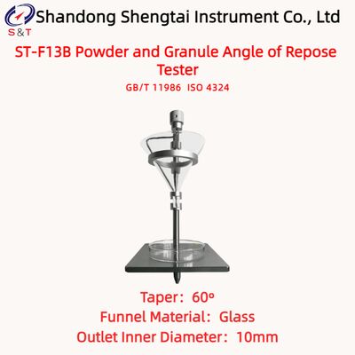 Powder And Granule Angle Of Repose Tester Antibiotic Raw Materials Taper 60º ISO 4324