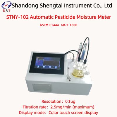 Automatic Pesticide Moisture Meter Titration 2.5mg/Min Fischer Method ASTM E1444