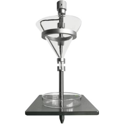 Powder And Granule Angle Of Repose Analyzer Taper 60º Glass Funnel Stainless Steel ISO 4324
